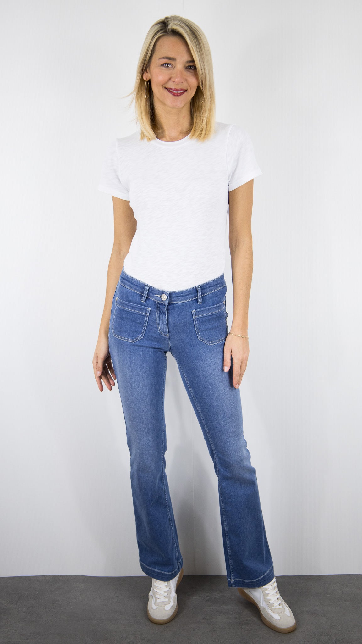 JEANS FALRE BOOTCUT FEMME DENIM MOYEN TONI 12-39/1106-68 PERFECT SHAPE