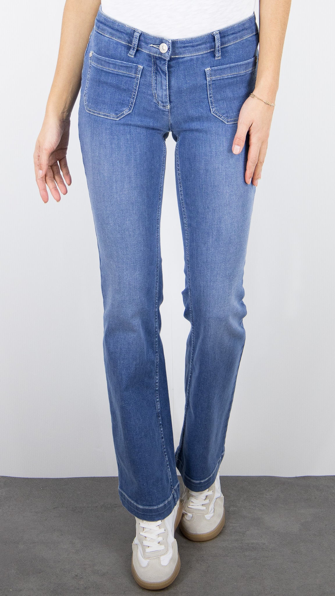 JEANS FALRE BOOTCUT FEMME DENIM MOYEN TONI 12-39/1106-68 PERFECT SHAPE