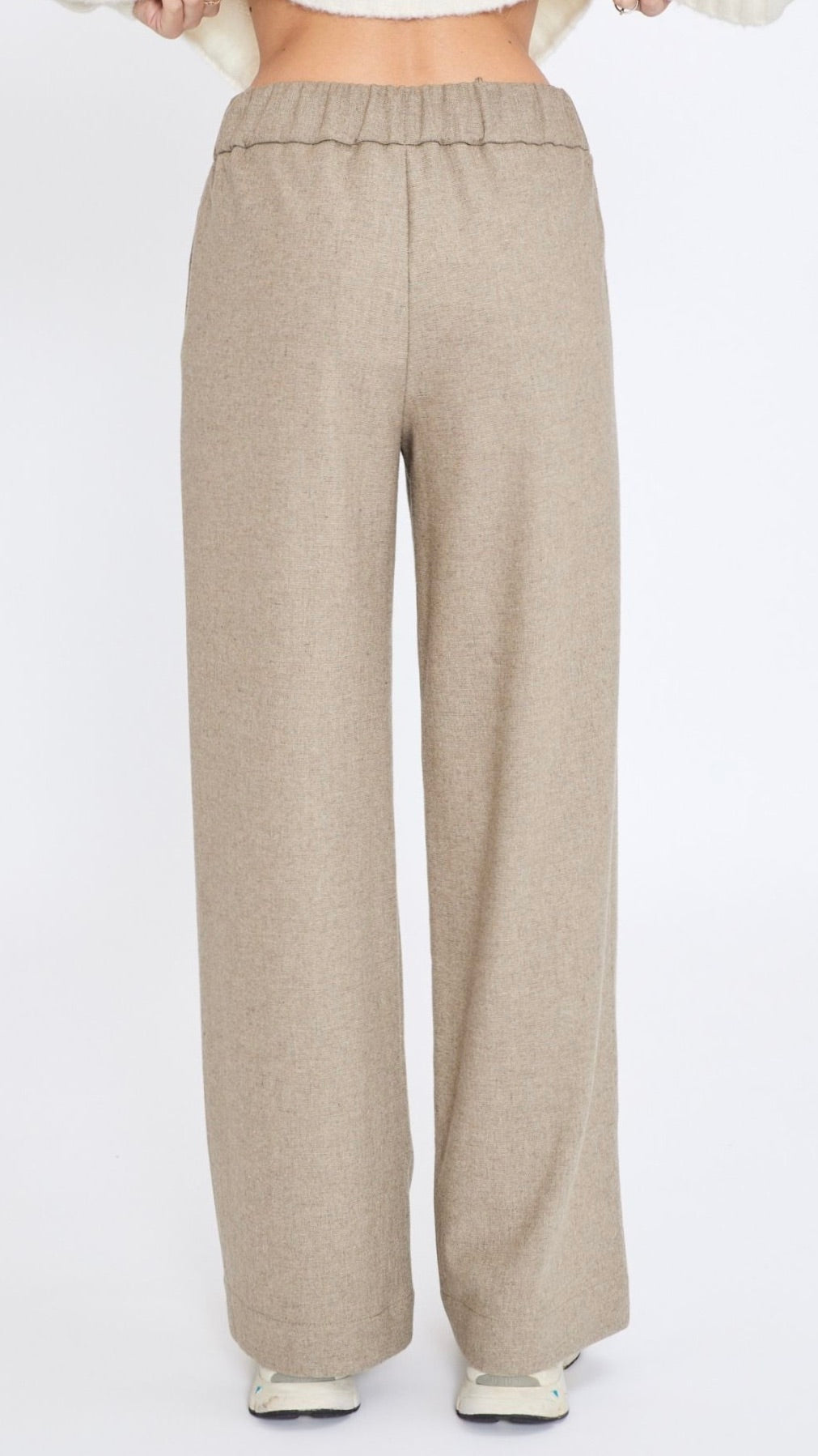 PANTALON DROIT EN FLANELLE JEFF RITZ#COLOR_62/BEIGE