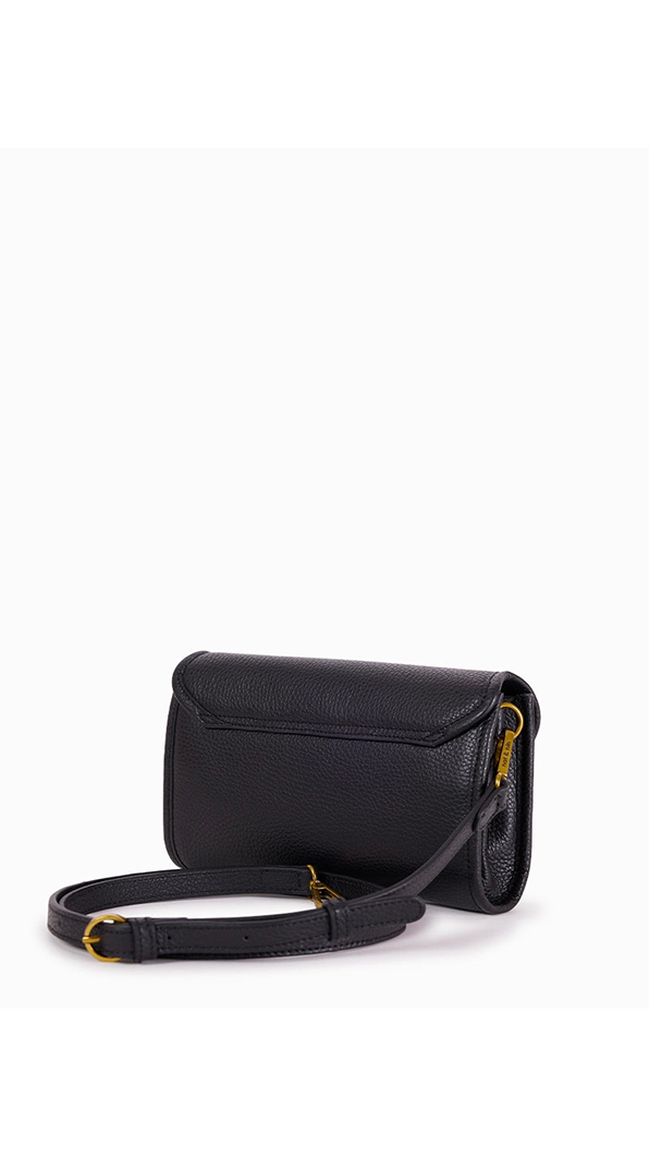 SAC POCHETTE NAT ET NIN SASHA NOIR GRAINE