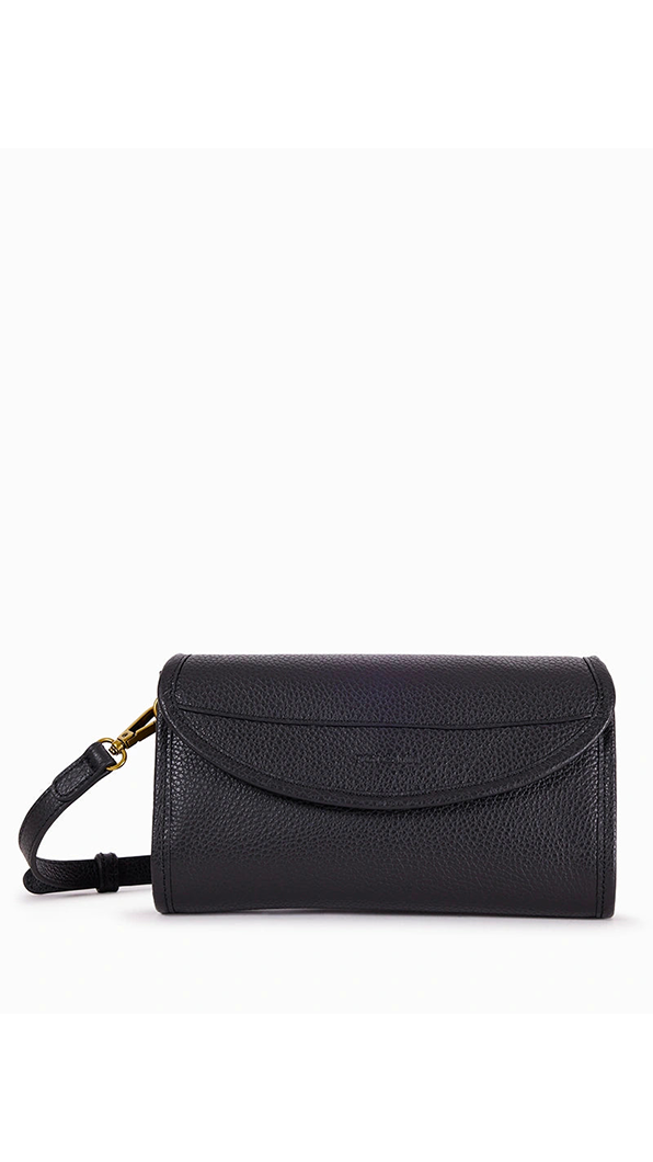SAC POCHETTE NAT ET NIN SASHA NOIR GRAINE