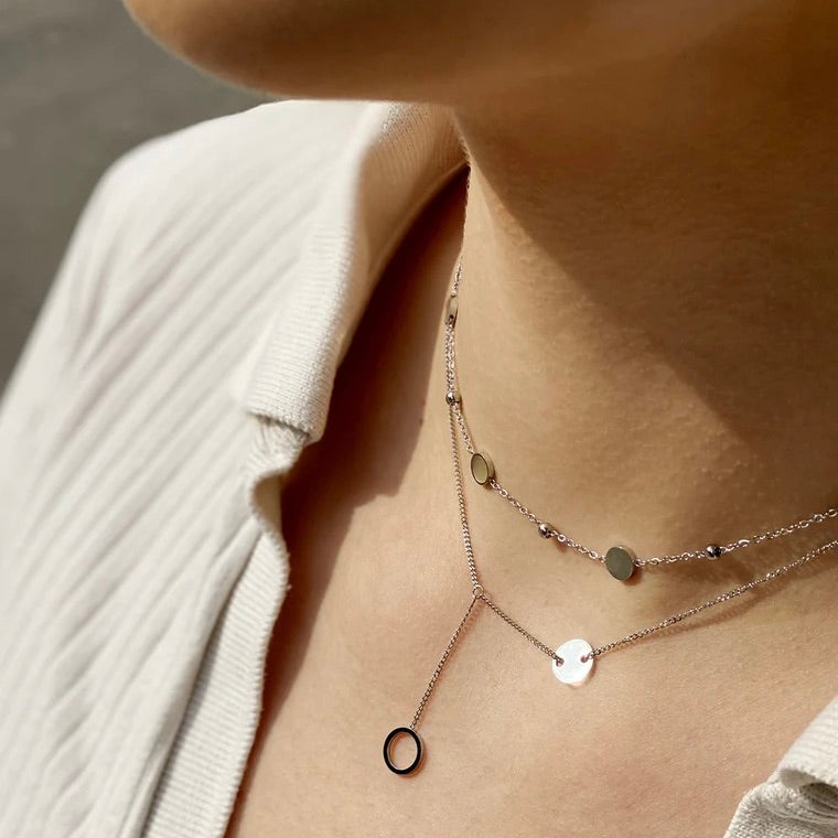 COLLIER DORÉ AVEC NACRE ZAG KALINA 01 SEL