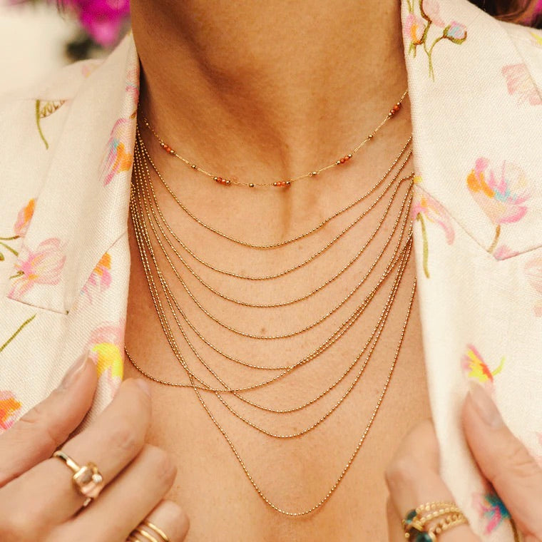 COLLIER MULTI RANGS DORE ZAG LAYLO COLLIER ZAG LAYLO