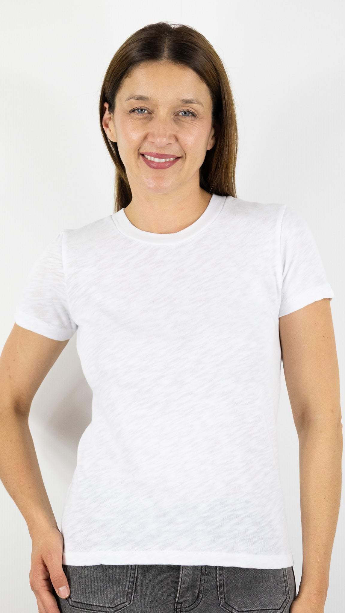 TEE SHIRT EN COTON SONOMA AMERICAN VINTAGE SON28GH24#COLOR_BLANC