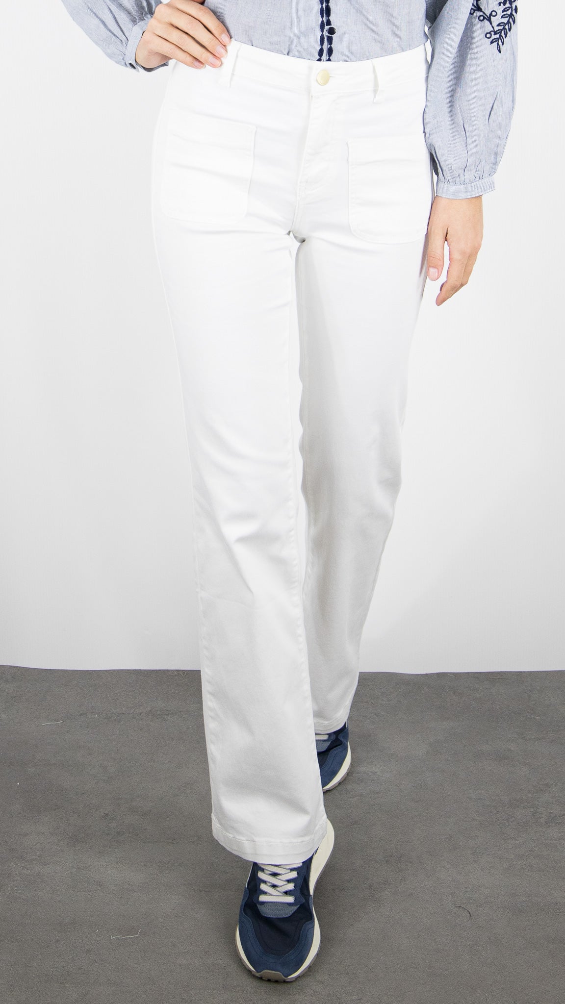 JEANS FLARE POUR FEMME LA PETITE ETOILE SONNY#COLOR_11/ECRU