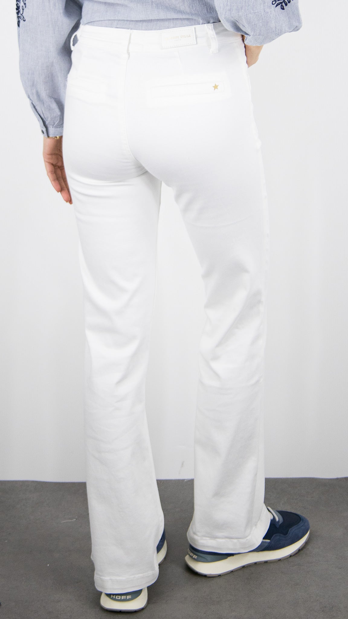 JEANS FLARE POUR FEMME LA PETITE ETOILE SONNY#COLOR_11/ECRU