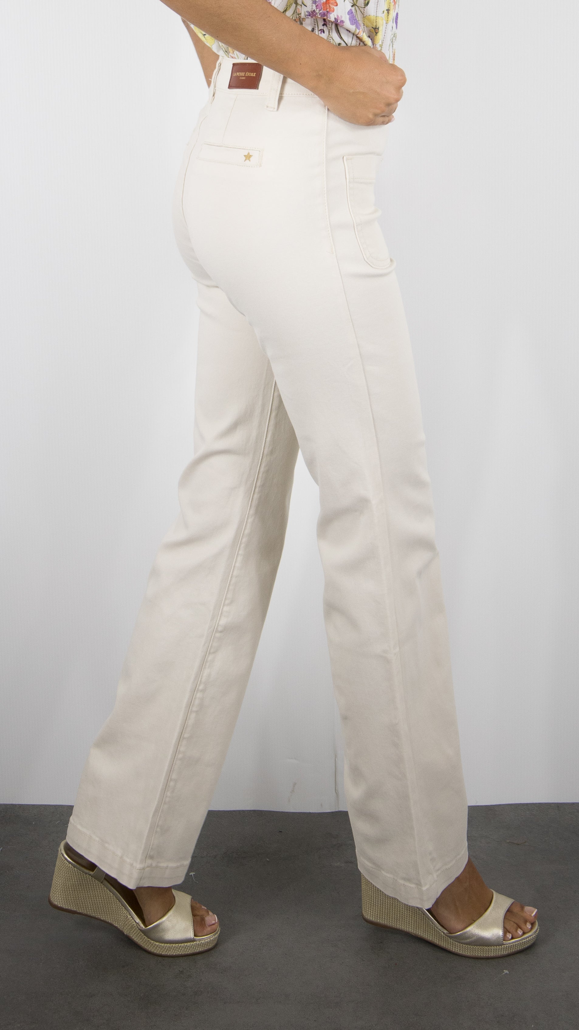 JEANS FLARE POUR FEMME LA PETITE ETOILE SONNY#COLOR_13/BEIGE
