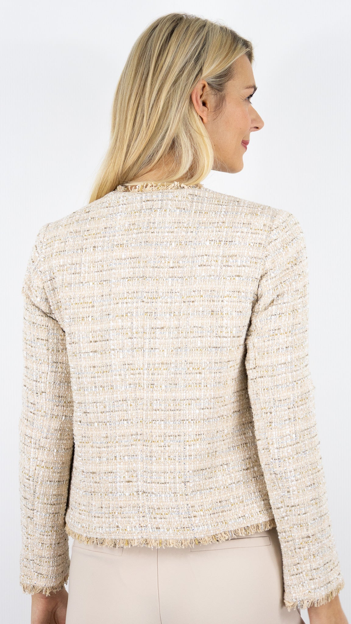 VESTE COURTE CHANEL CHINEE BEIGE POUR FEMME GERARD DAREL TALEA