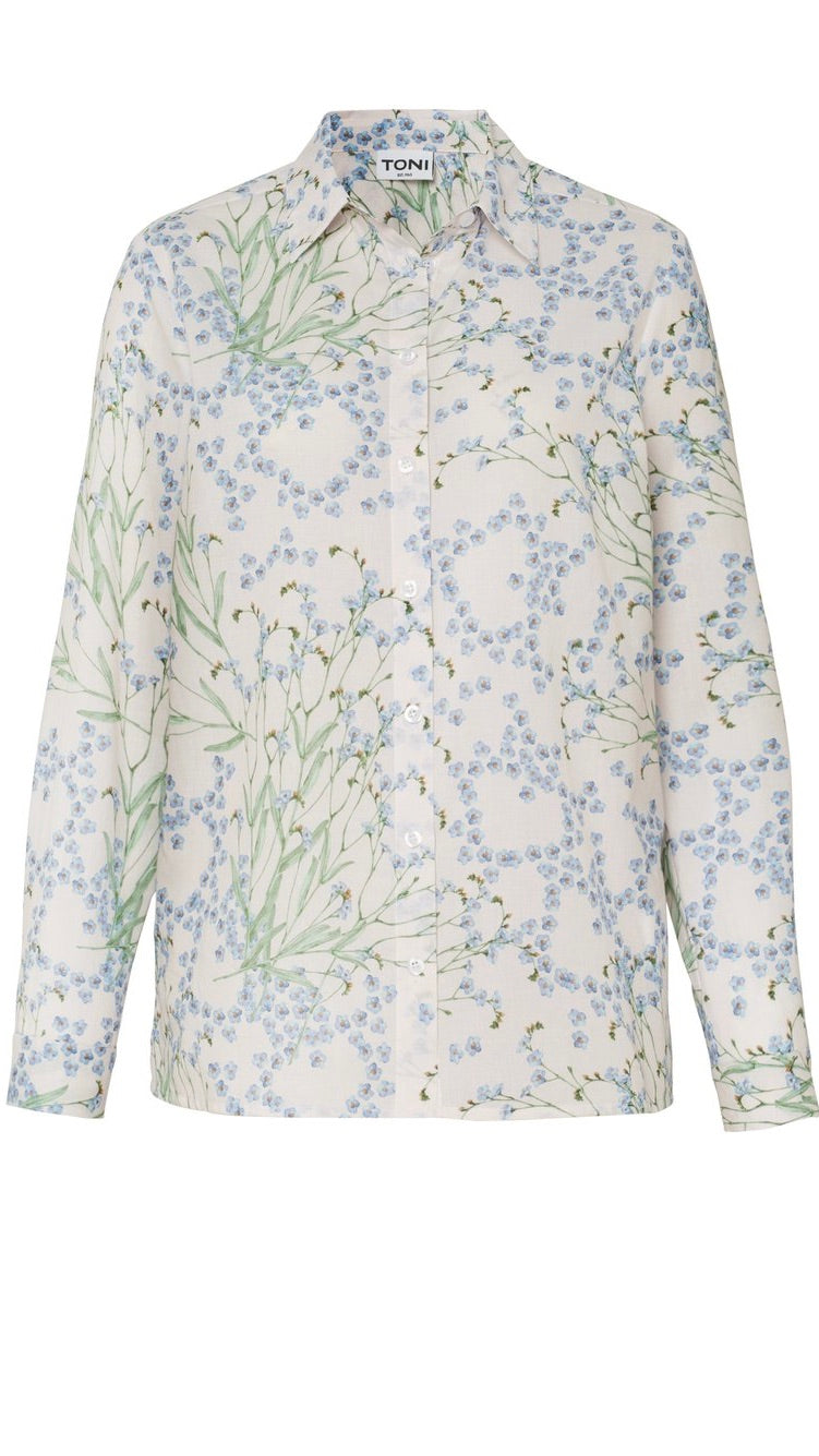 BLOUSE IMPRIME FLEURI EN VOILE DE COTON POUR FEMME TONI 28-23/1438-5