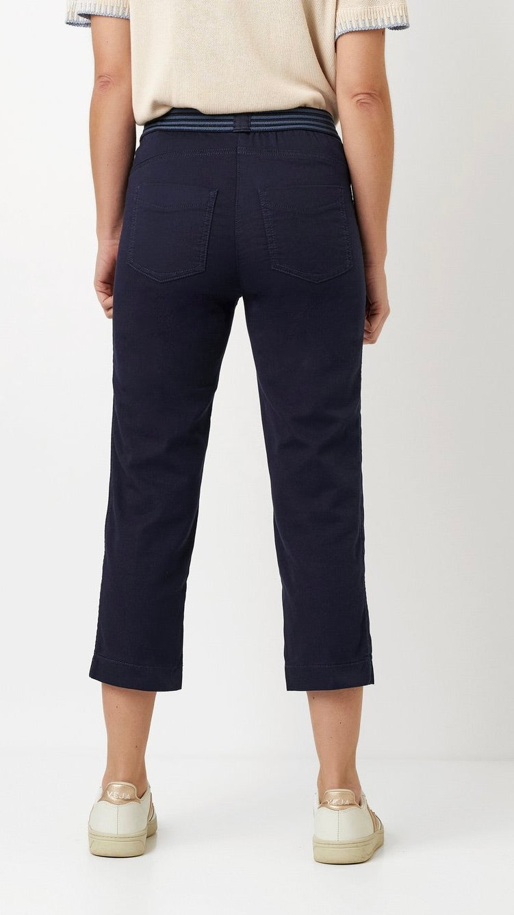 PANTACOURT JOGPANT TAILLE ELASTIQUE POUR FEMME TONI 21-21/1805-8#COLOR_58/NAVY