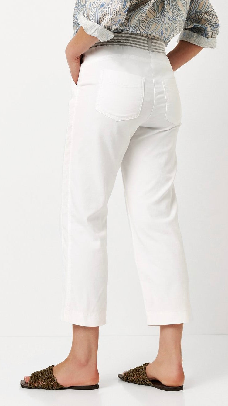 PANTACOURT JOGPANT TAILLE ELASTIQUE POUR FEMME TONI 21-21/1805-8#COLOR_80/BLANC