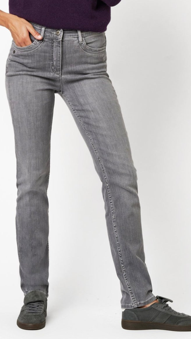 JEANS SLIM BE LOVED TONI POUR FEMME TONI 12-30/1226-42#COLOR_842/GRIS MOYEN