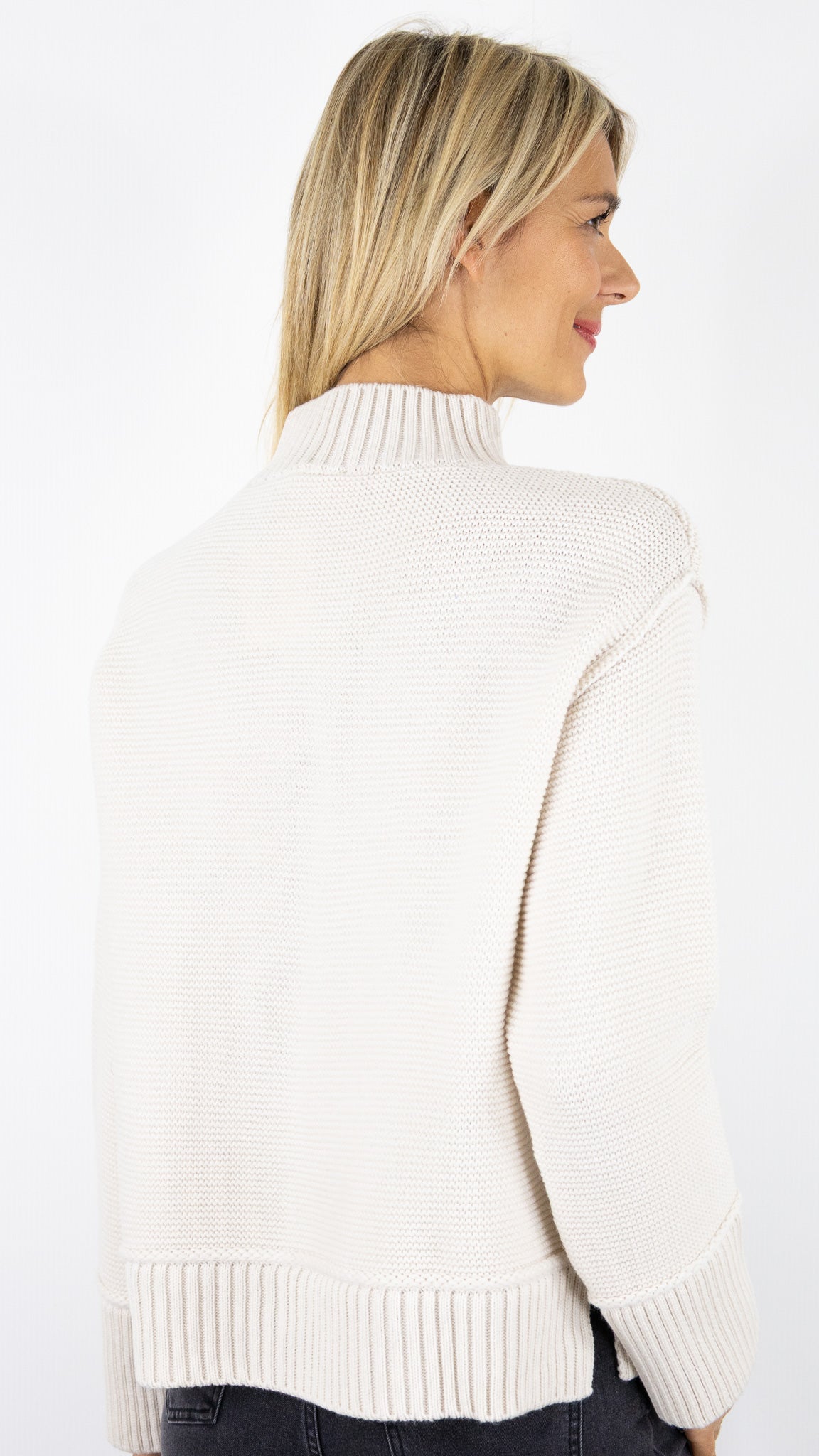 PULL COL MONTANT VALORA AN'GE#color_ECRU