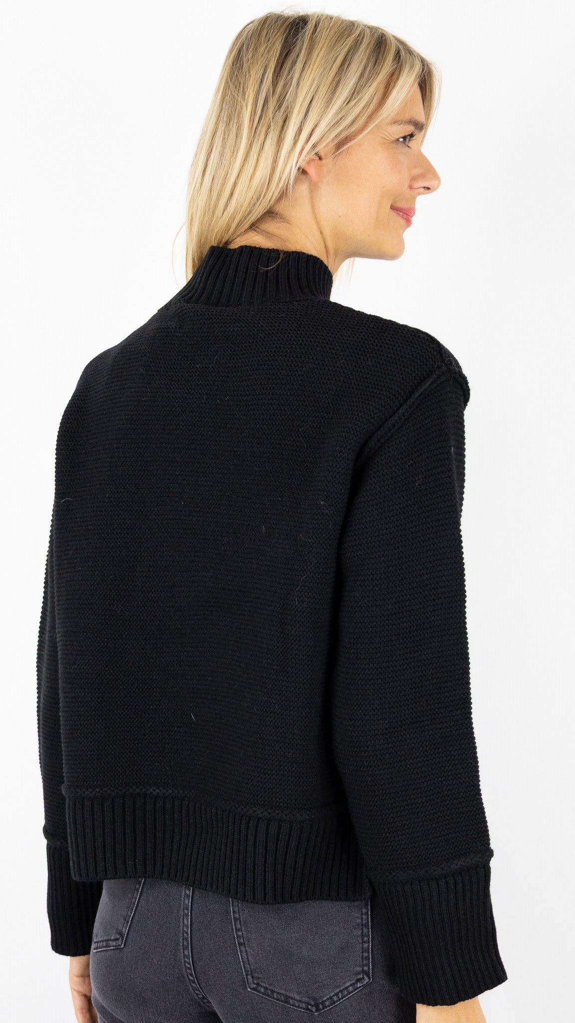PULL COL MONTANT VALORA AN'GE#color_NOIR