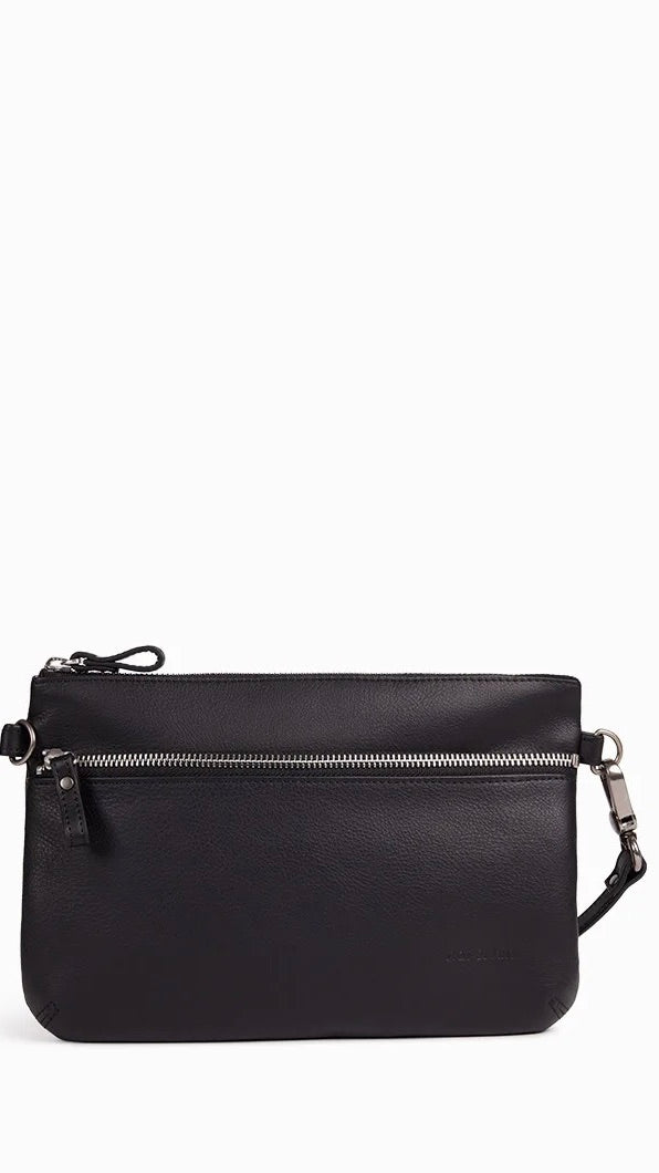 POCHETTE A BANDOULIERE EN CUIR NAT & NIN VICKY#COLOR_NOIR