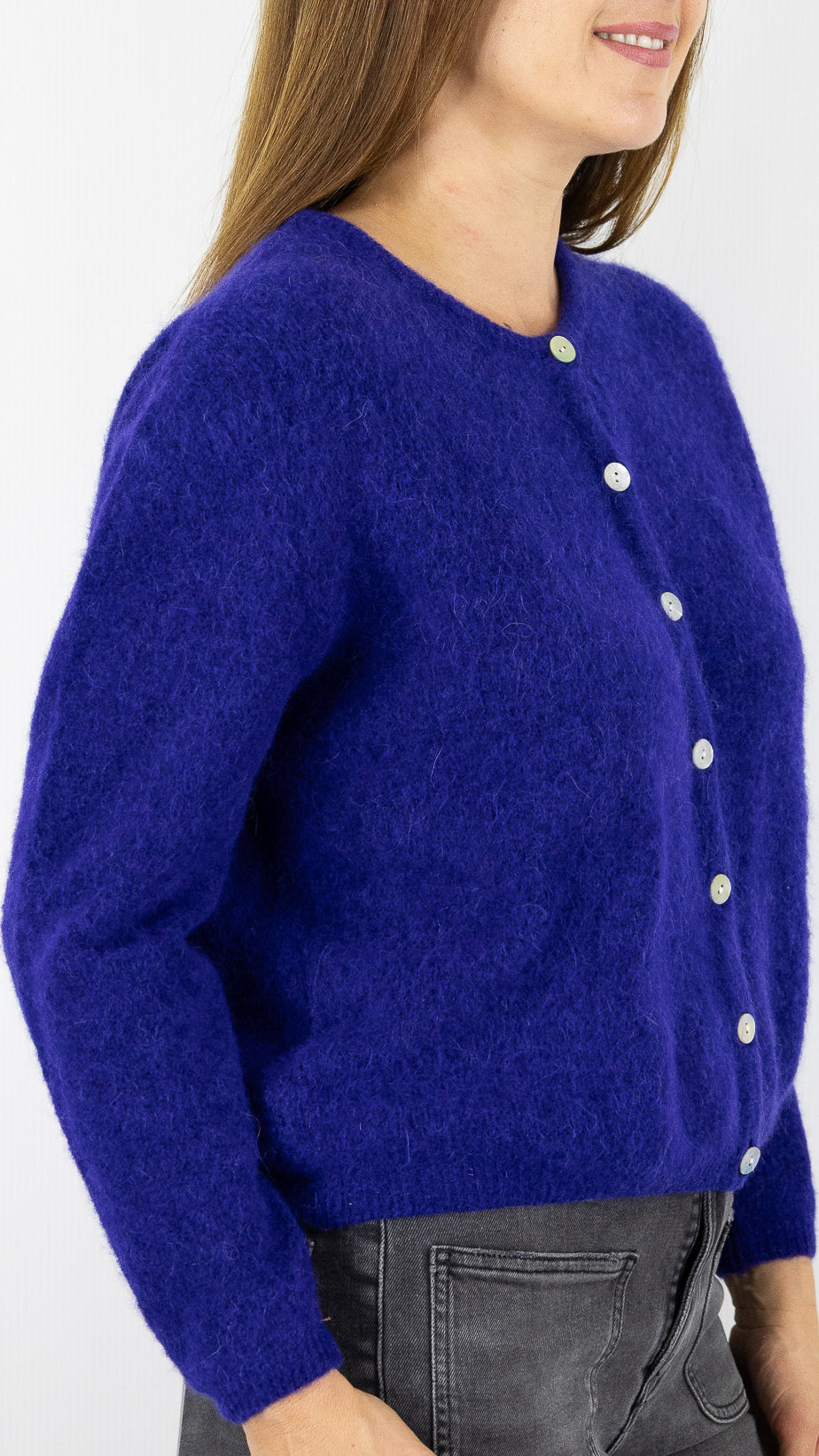 CARDIGAN EN ALPAGA AMERICAN VINTAGE VITOW VITO19E#COLOR_AUBERGINE