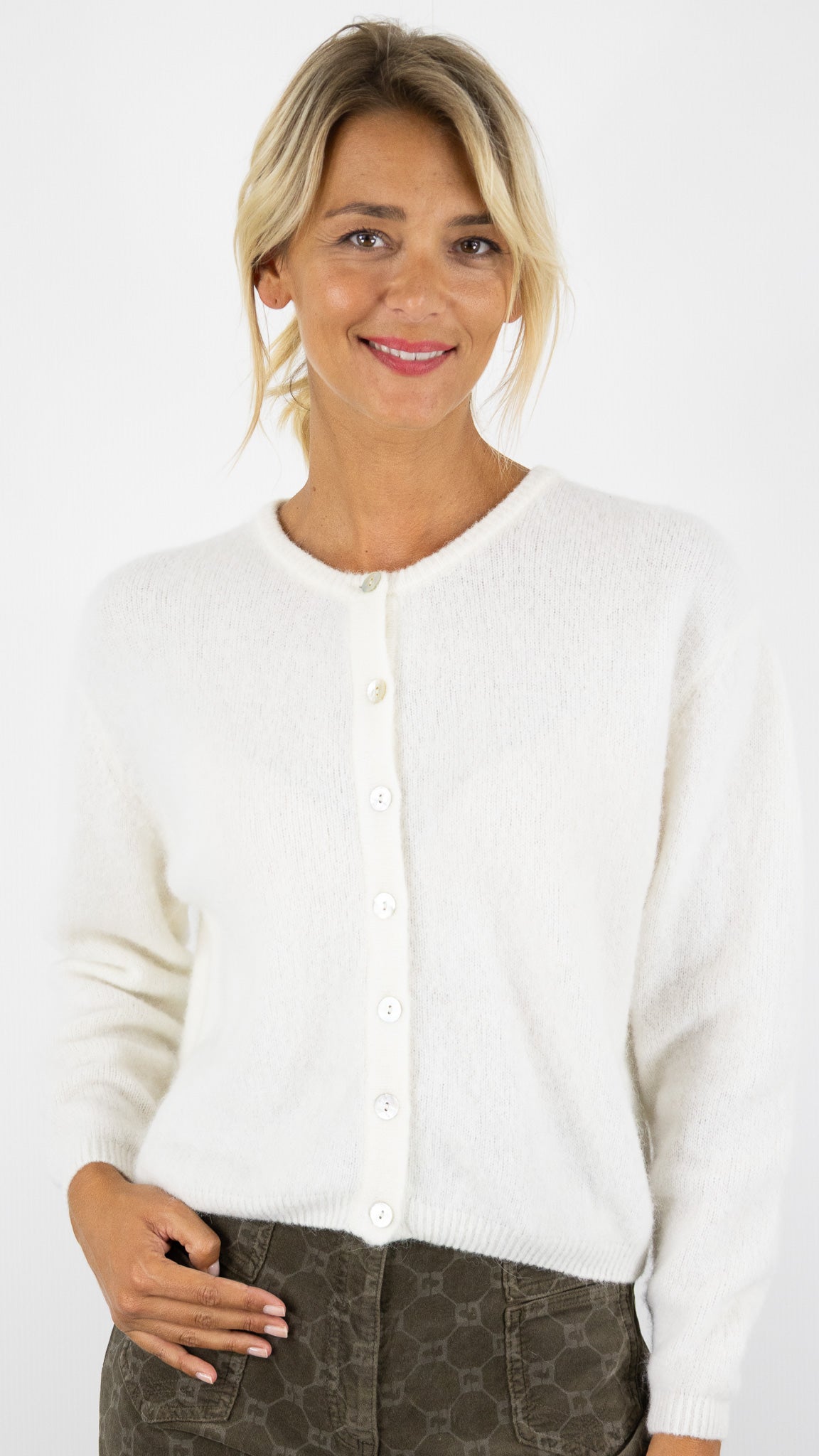 CARDIGAN EN ALPAGA AMERICAN VINTAGE VITOW VITO19E#COLOR_BLANC