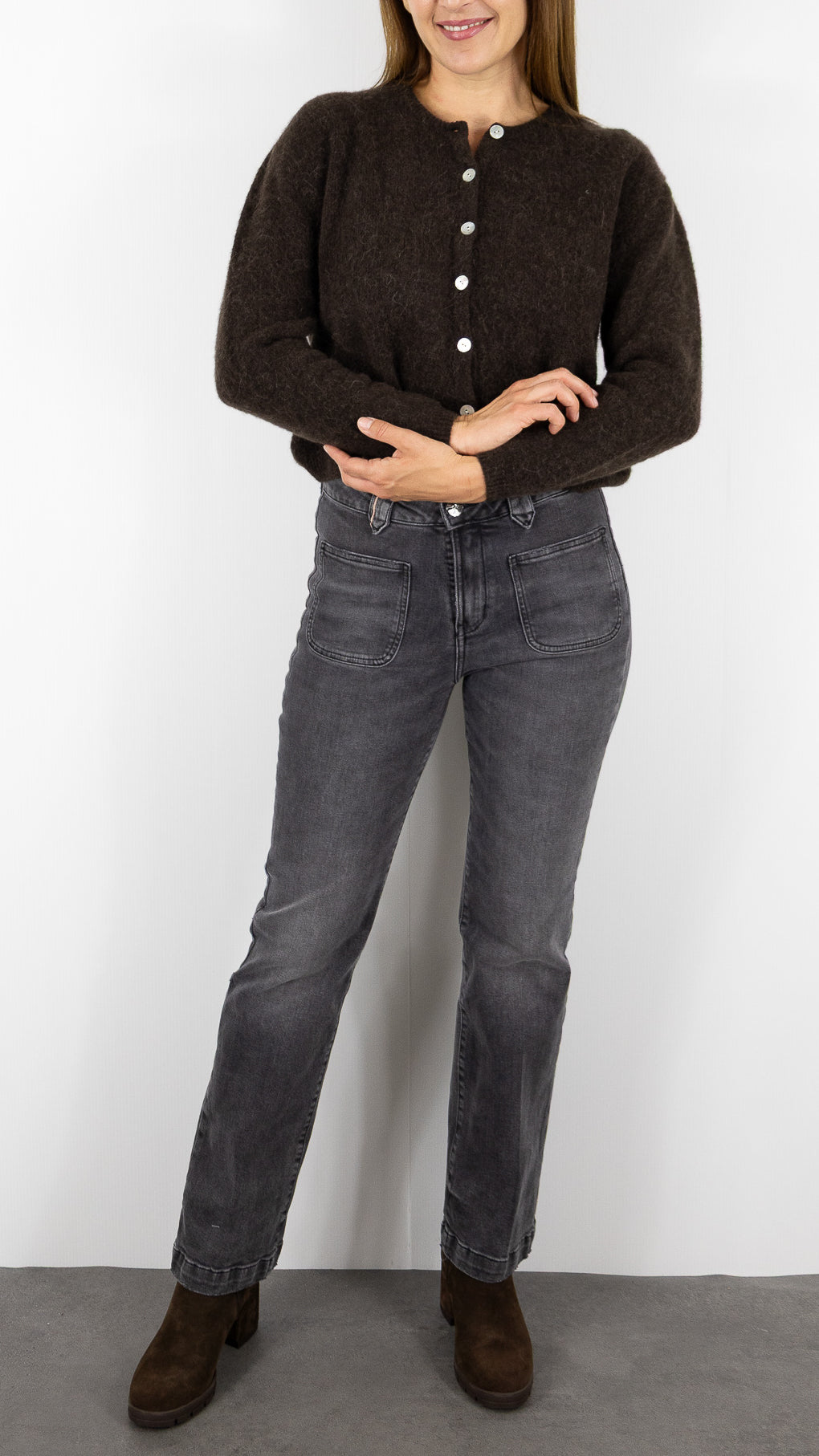 CARDIGAN EN ALPAGA AMERICAN VINTAGE VITOW VITO19E#COLOR_CAFE