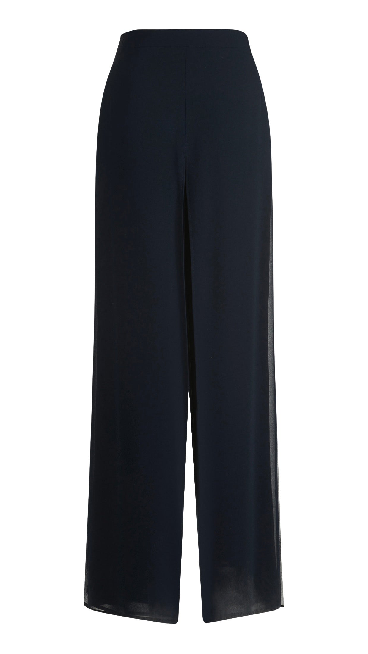 PANTALON DE CEREMONIE LARGE EN VOILE MARINE VERA MONT 0398/4825