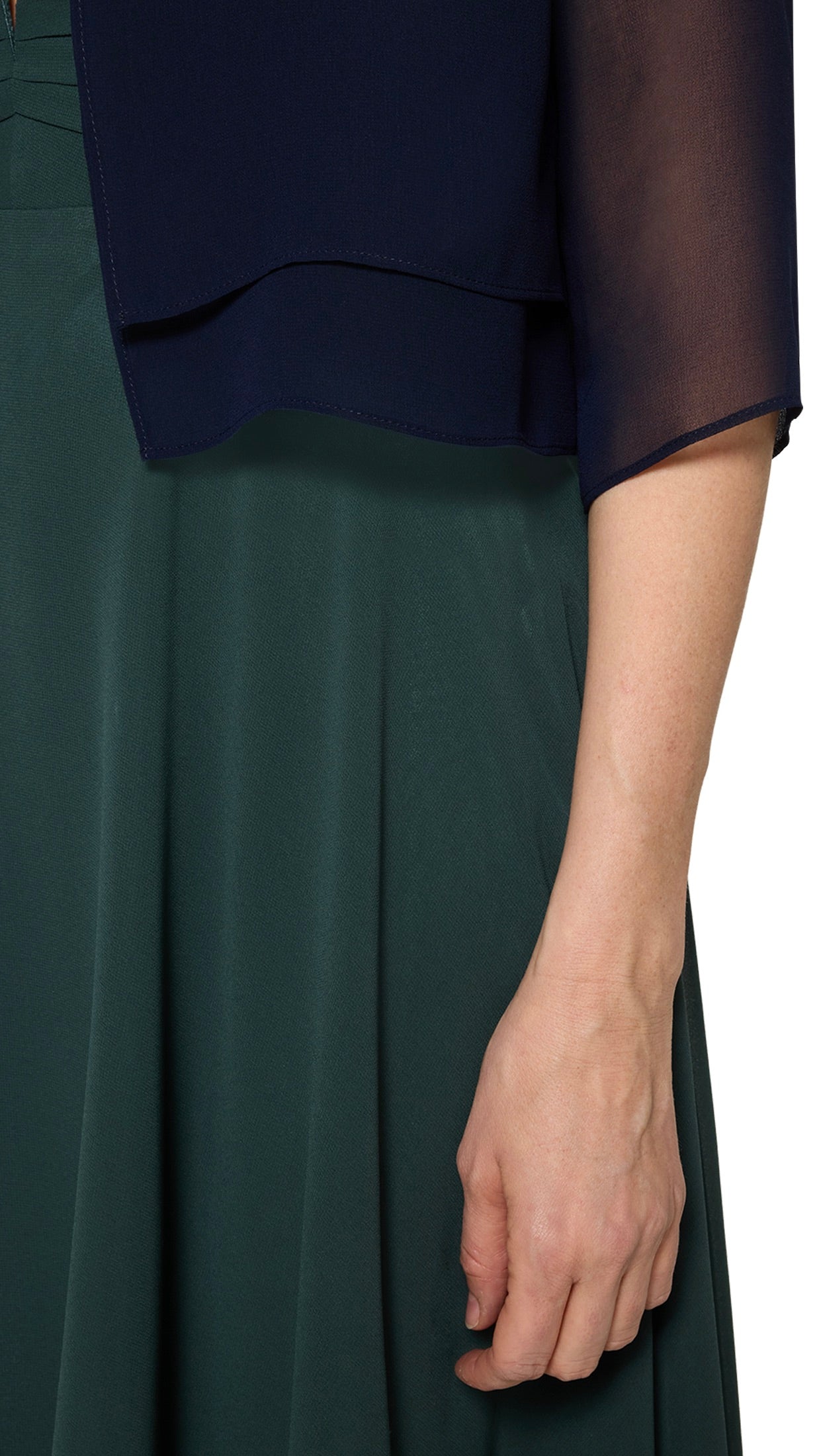BOLERO VESTE EN VOILE MARINE VERA MONT 4006/4000
