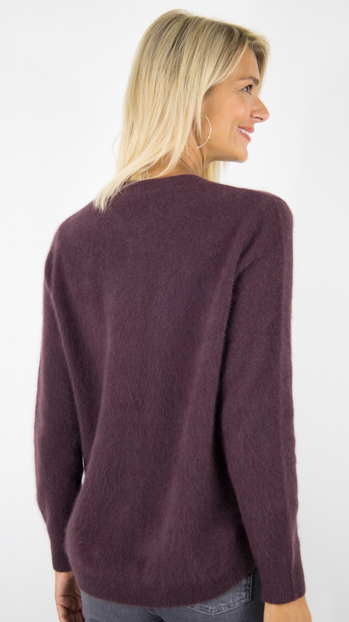CARDIGAN EN RACCOON VIOLET FEMME ESTHEME WES2253HR/1#COLOR_1648/SOJA