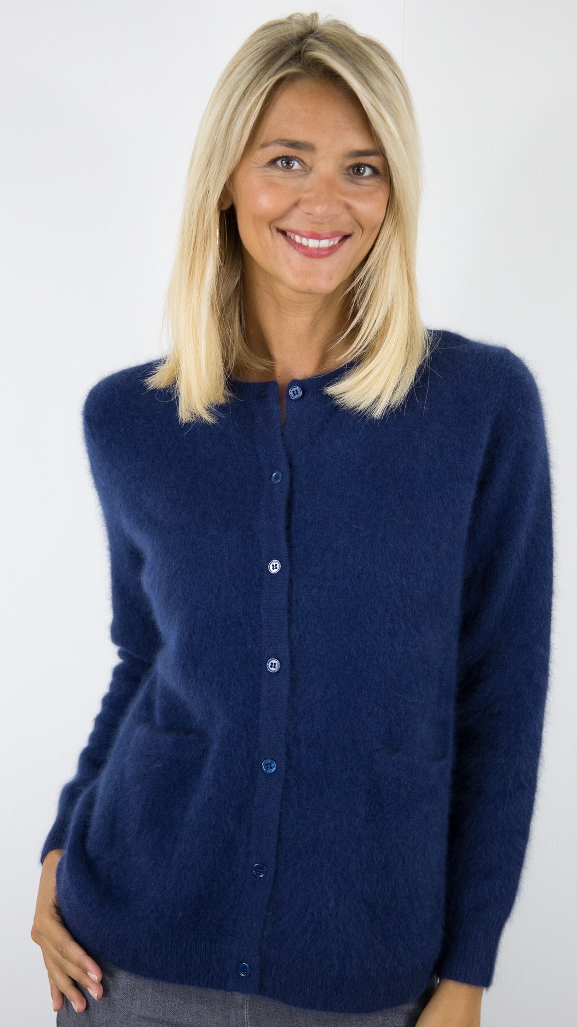 CARDIGAN EN RACCOON VIOLET FEMME ESTHEME WES2253HR/1#COLOR_27071/TWILIGHT