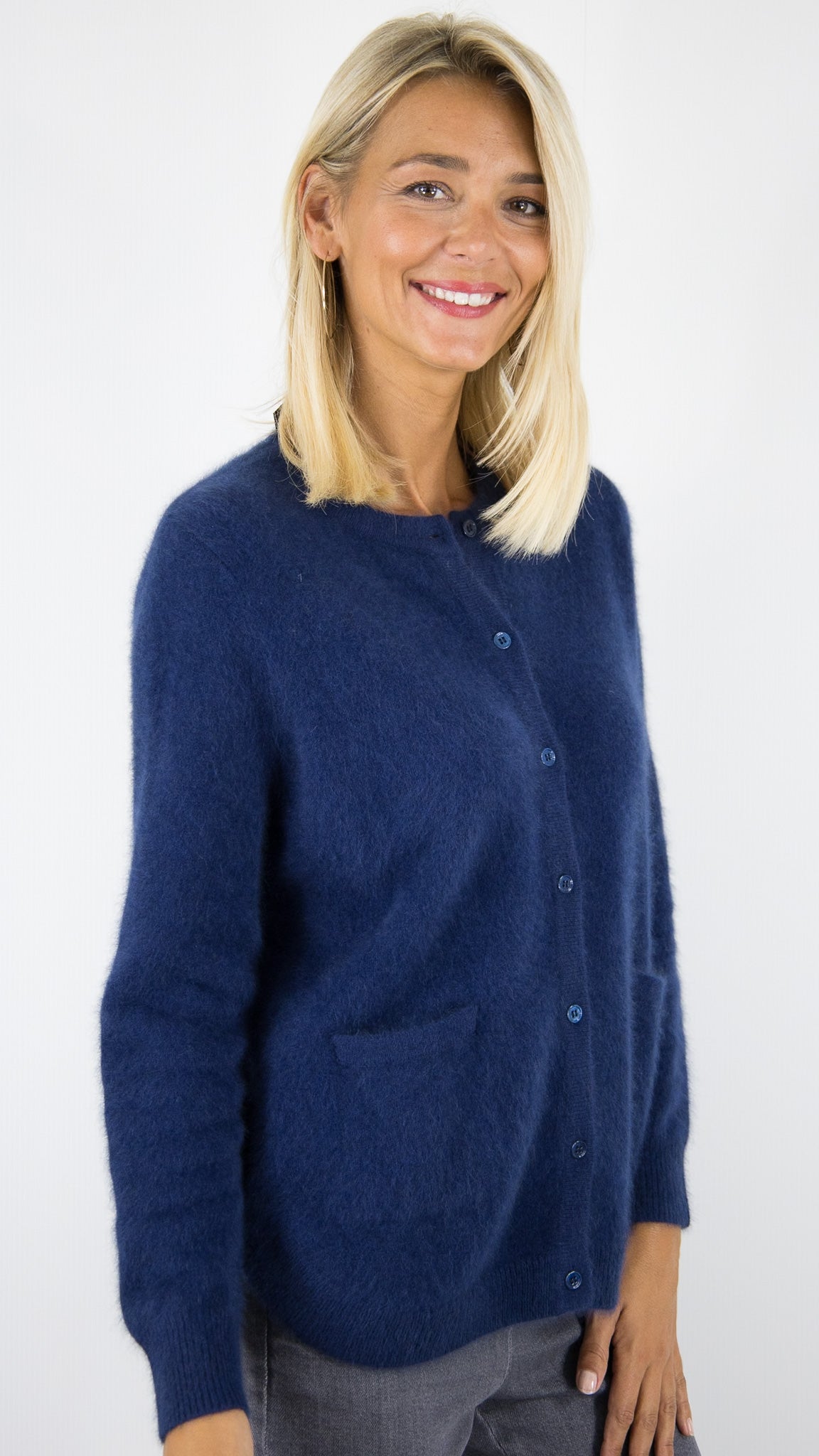 CARDIGAN EN RACCOON VIOLET FEMME ESTHEME WES2253HR/1#COLOR_27071/TWILIGHT