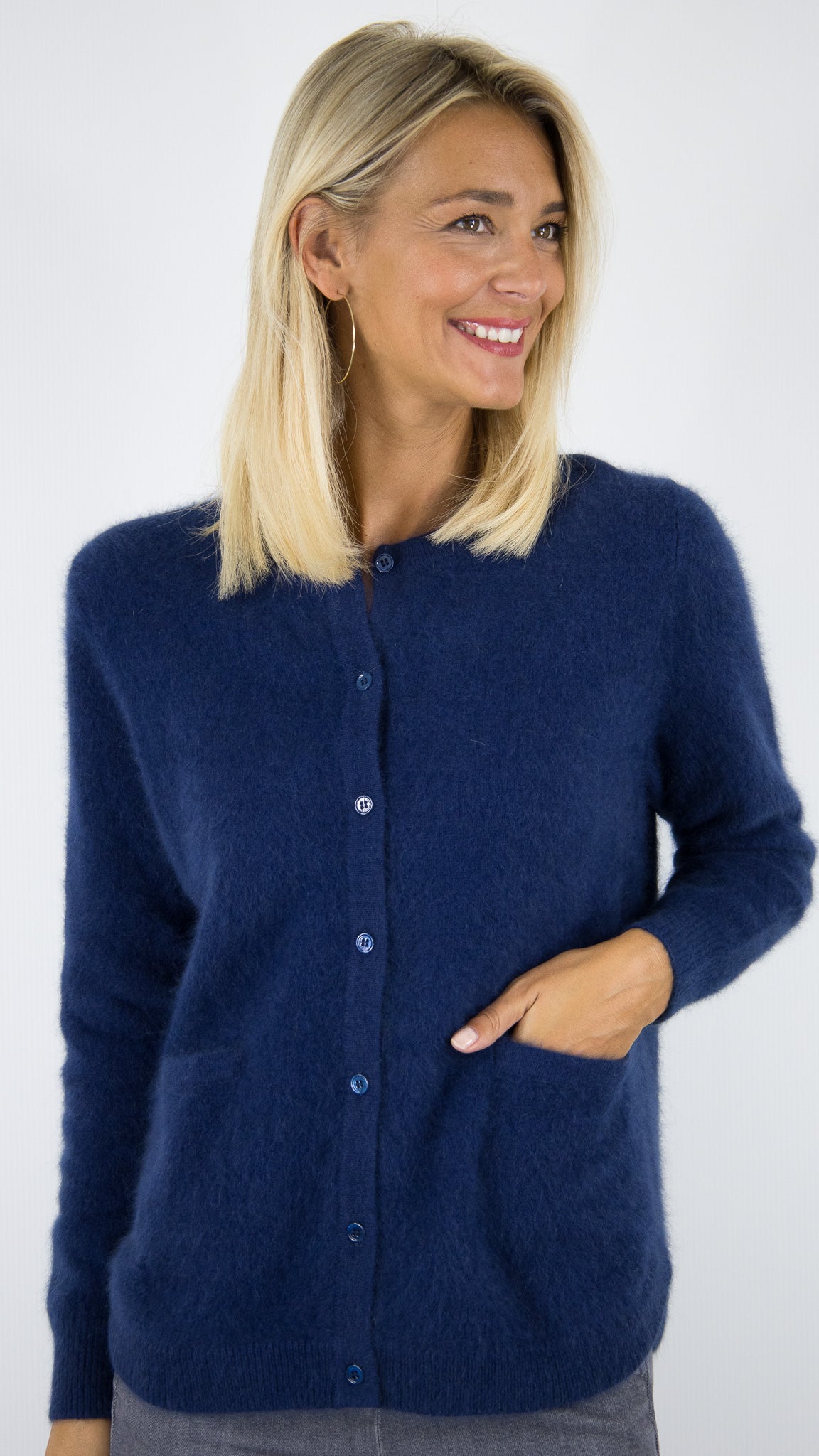 CARDIGAN EN RACCOON VIOLET FEMME ESTHEME WES2253HR/1#COLOR_27071/TWILIGHT