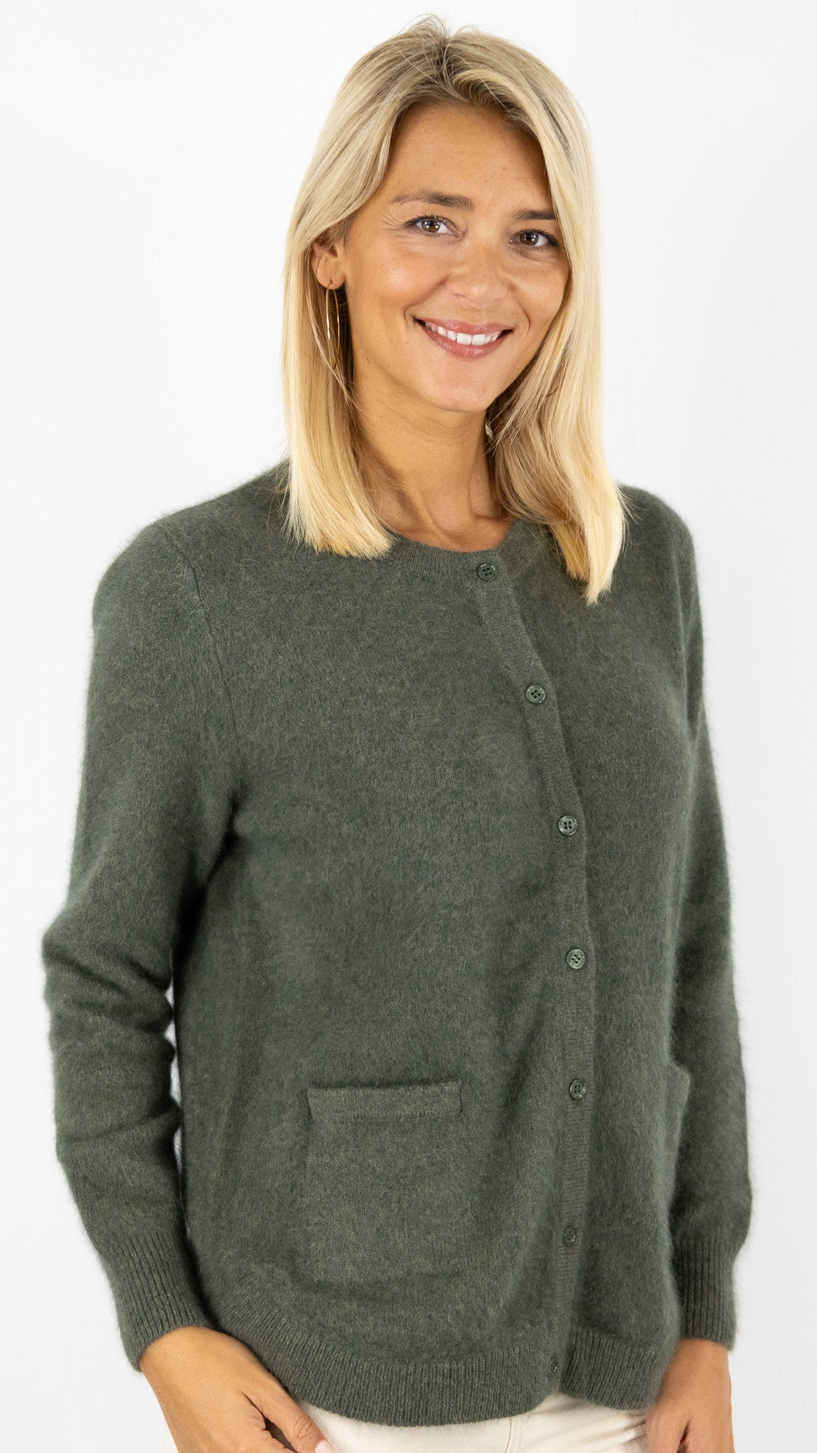 CARDIGAN EN RACCOON VIOLET FEMME  ESTHEME WES2253HR/1#COLOR_2109/VEGETAL