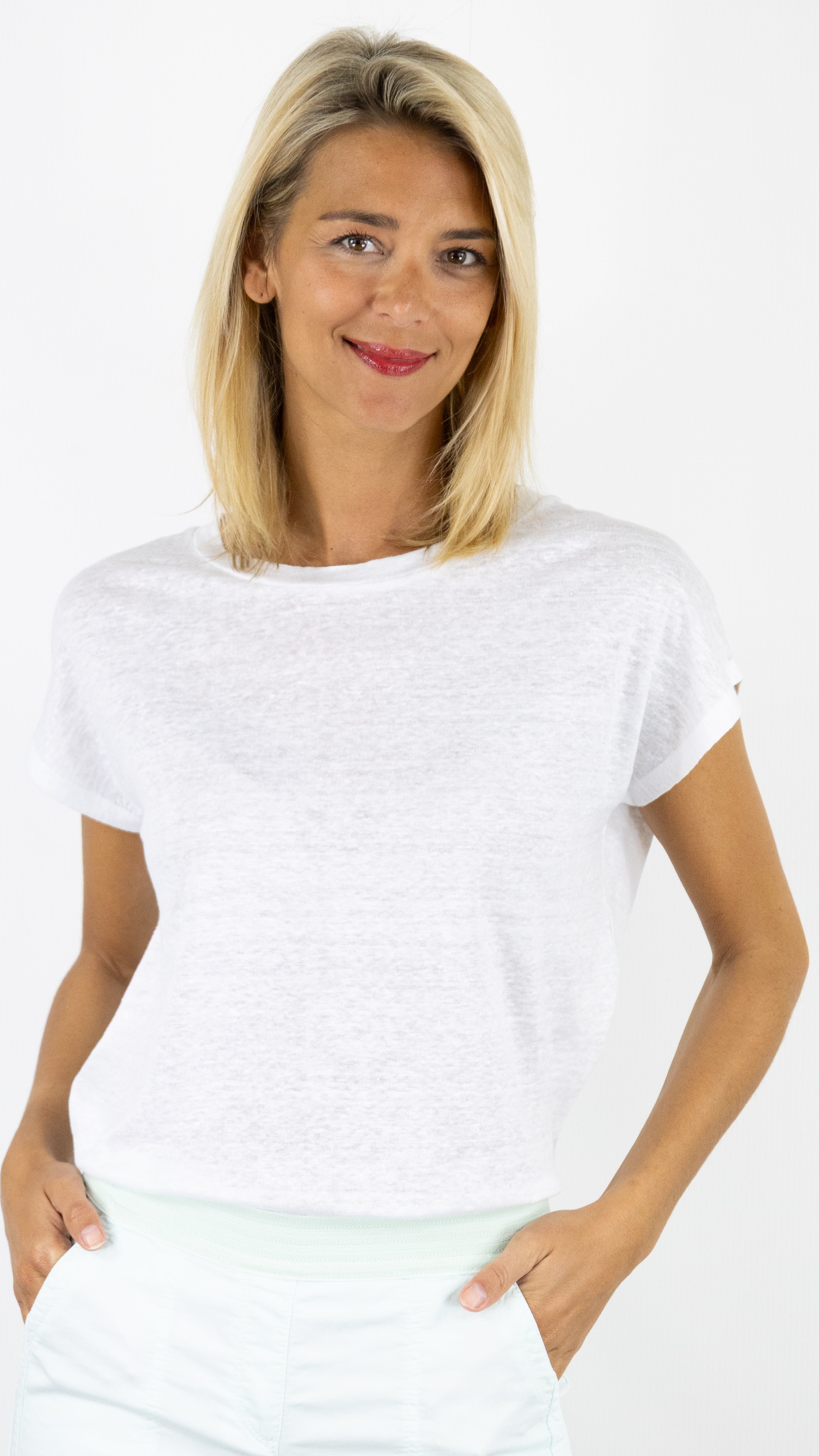 TEE-SHIRT EN LIN COL BATEAU NOT SHY ZOE#COLOR_BLANC PUR