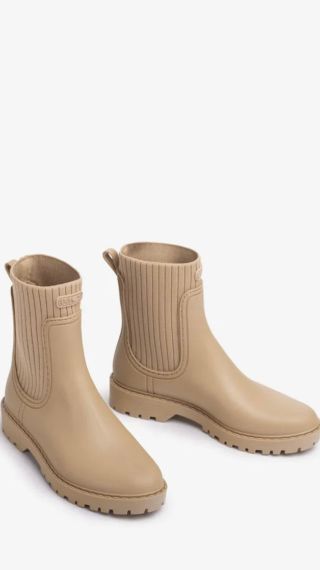 BOOTS EN CAOUTCHOUC FAYNAR UNISA BEIGE