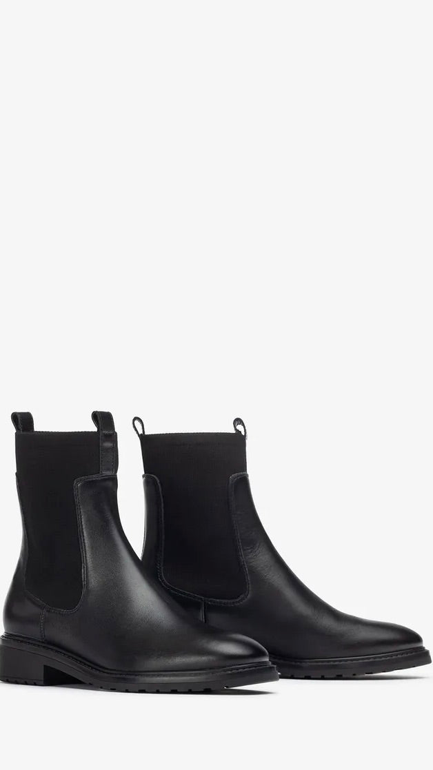 BOOTS EN CUIR UNISA ERIC NOIR