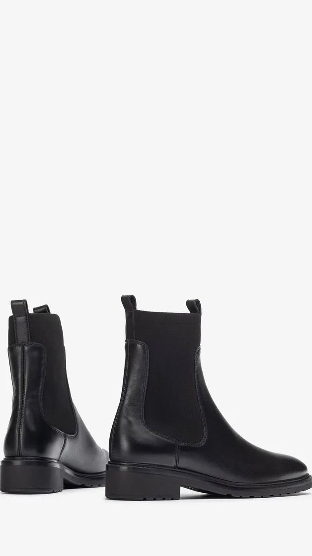 BOOTS EN CUIR UNISA ERIC NOIR