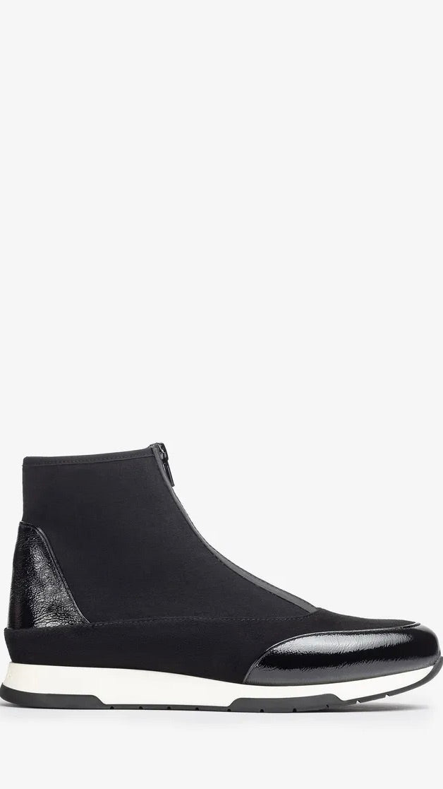 BASKETS MONTANTES ZIPPEES FLUVIO UNISA NOIR