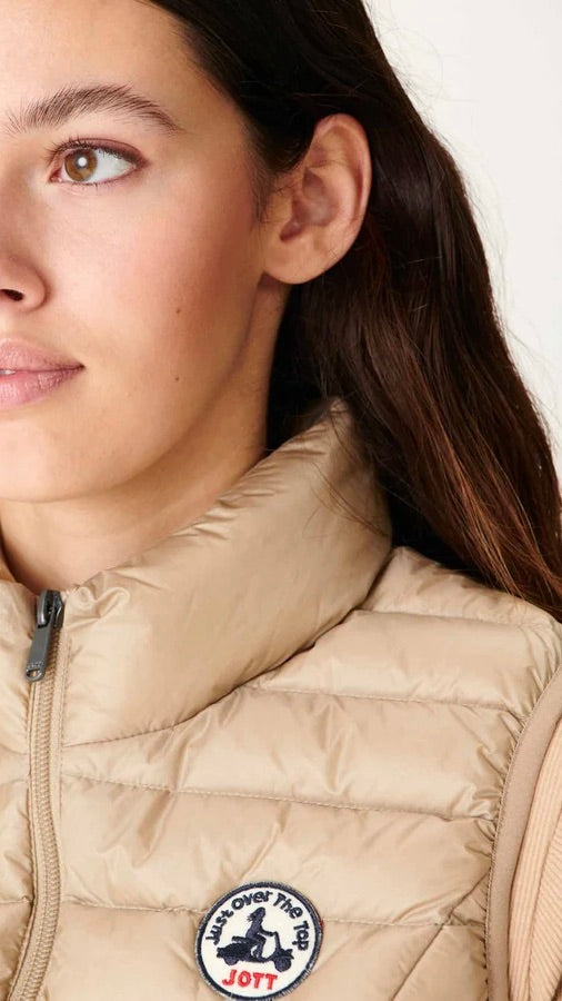 DOUDOUNE SANS MANCHES JOTT SEDA BEIGE