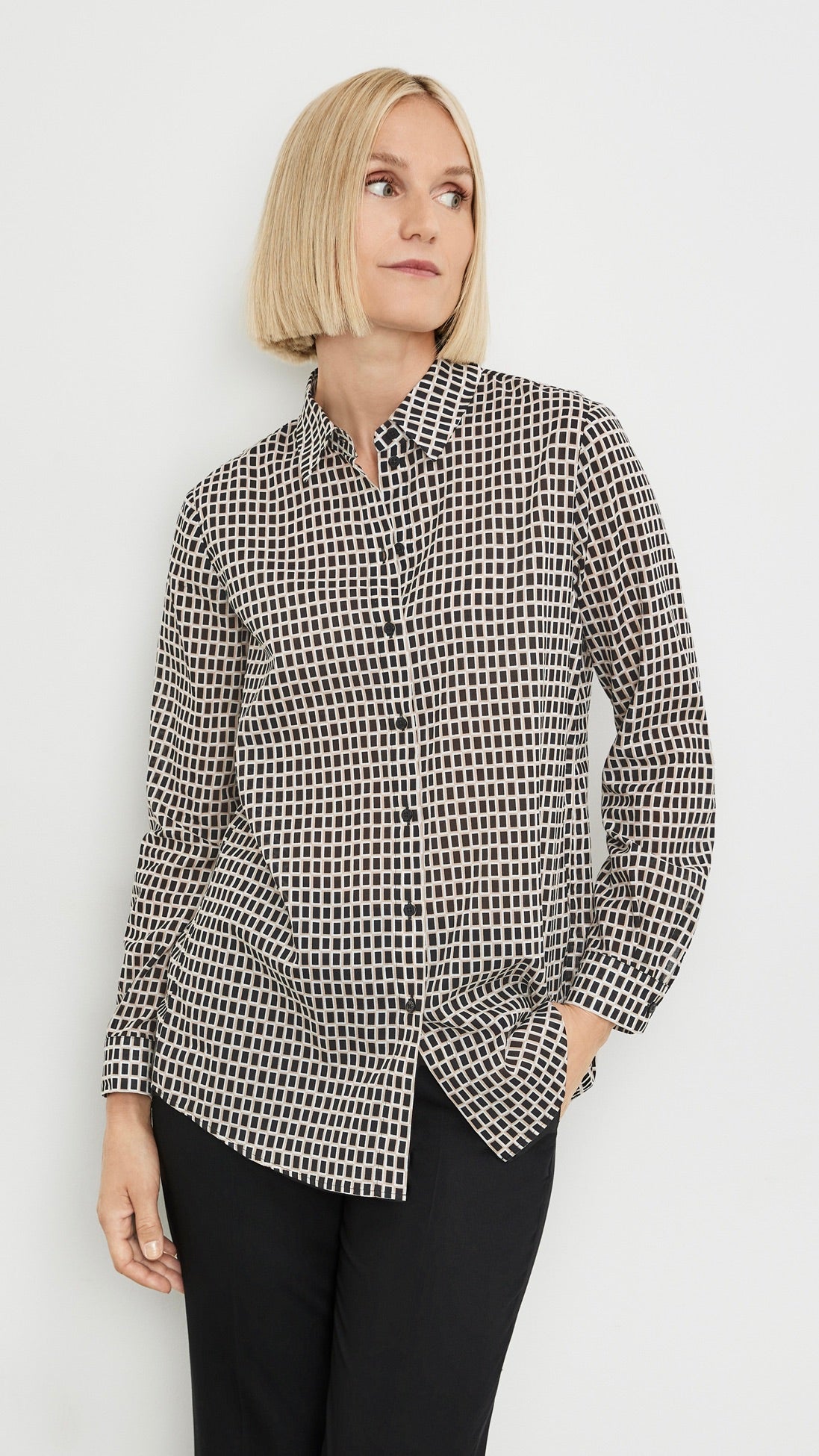 BLOUSE A CARREAUX GERRY WEBER 160030 66419