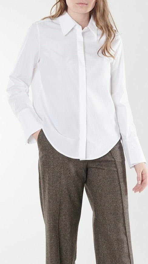 CHEMISE EN COTON HANA SAN KRISTIE BLANC