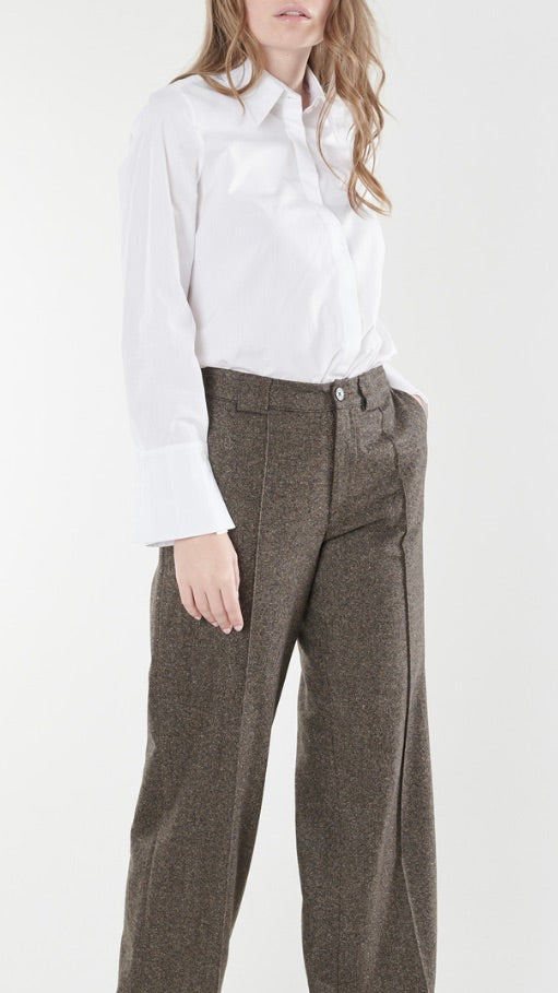 CHEMISE EN COTON HANA SAN KRISTIE BLANC
