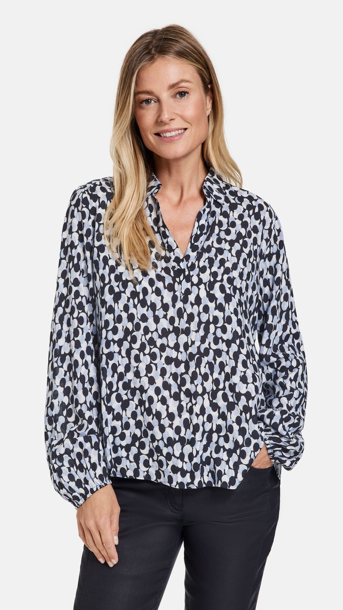 BLOUSE IMPRIMEE GERRY WEBER 965021 66400 CIEL