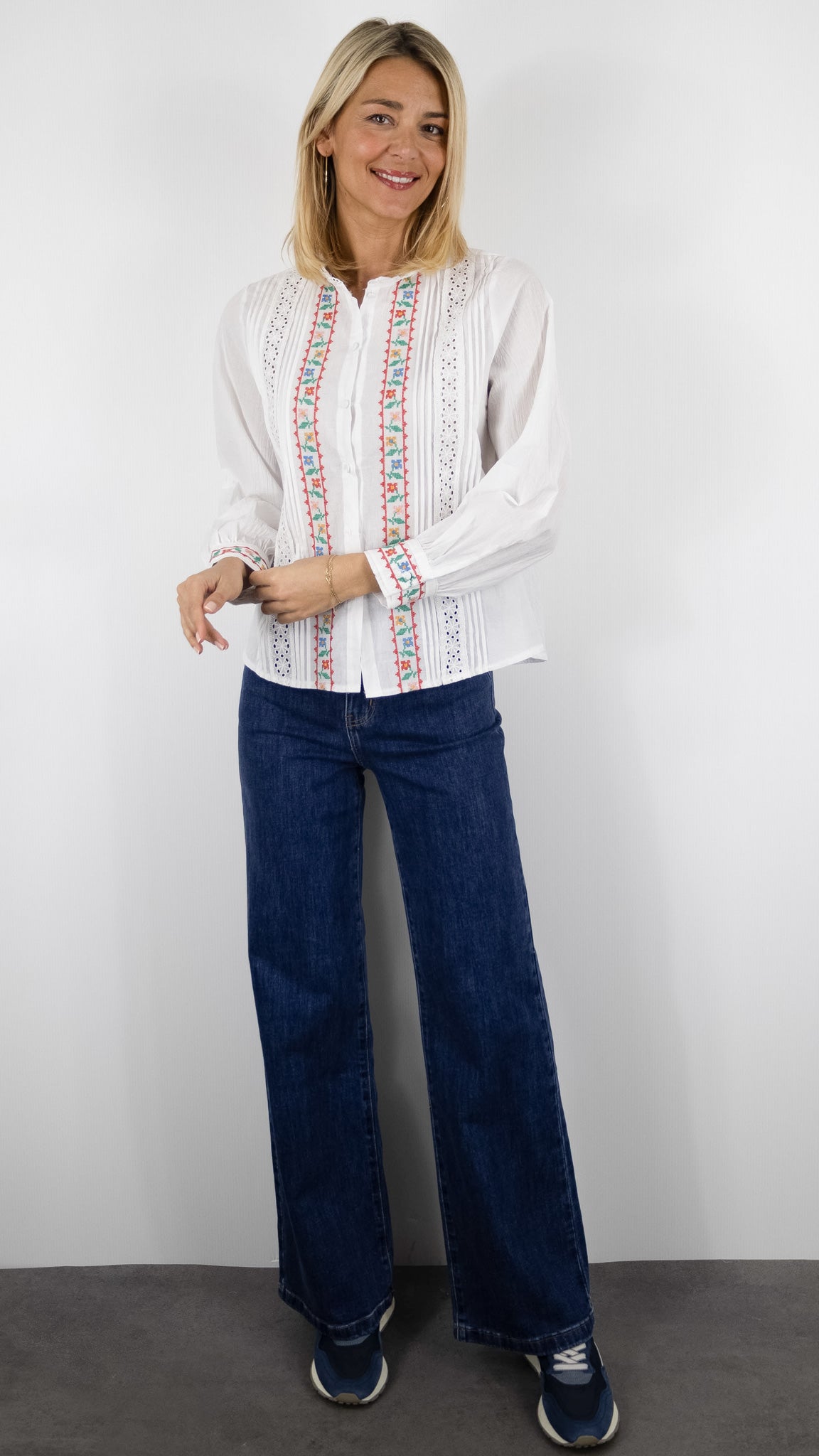 Chemise ITHIPPIE brodée #COLOR_ecru