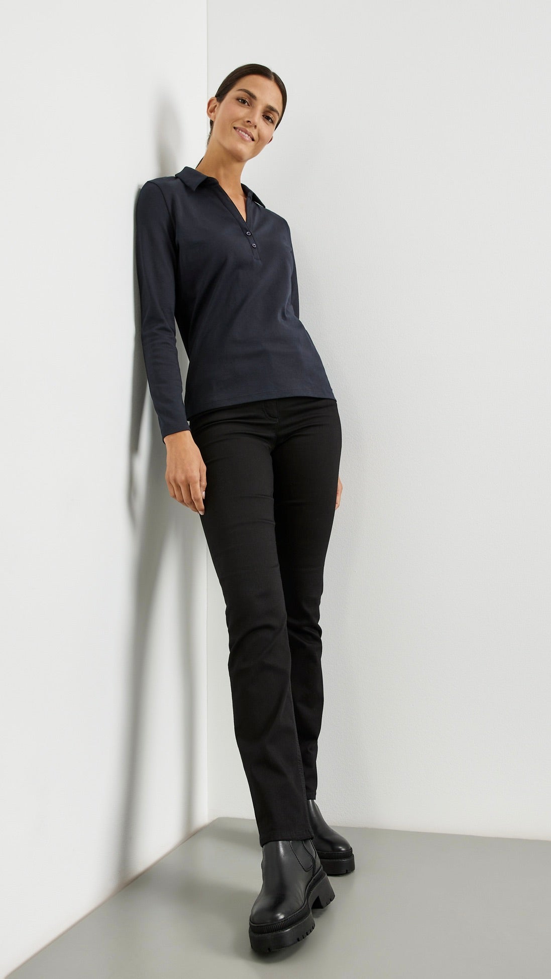 TEE SHIRT POLO GERRY WEBER 977040 44013 MARINE