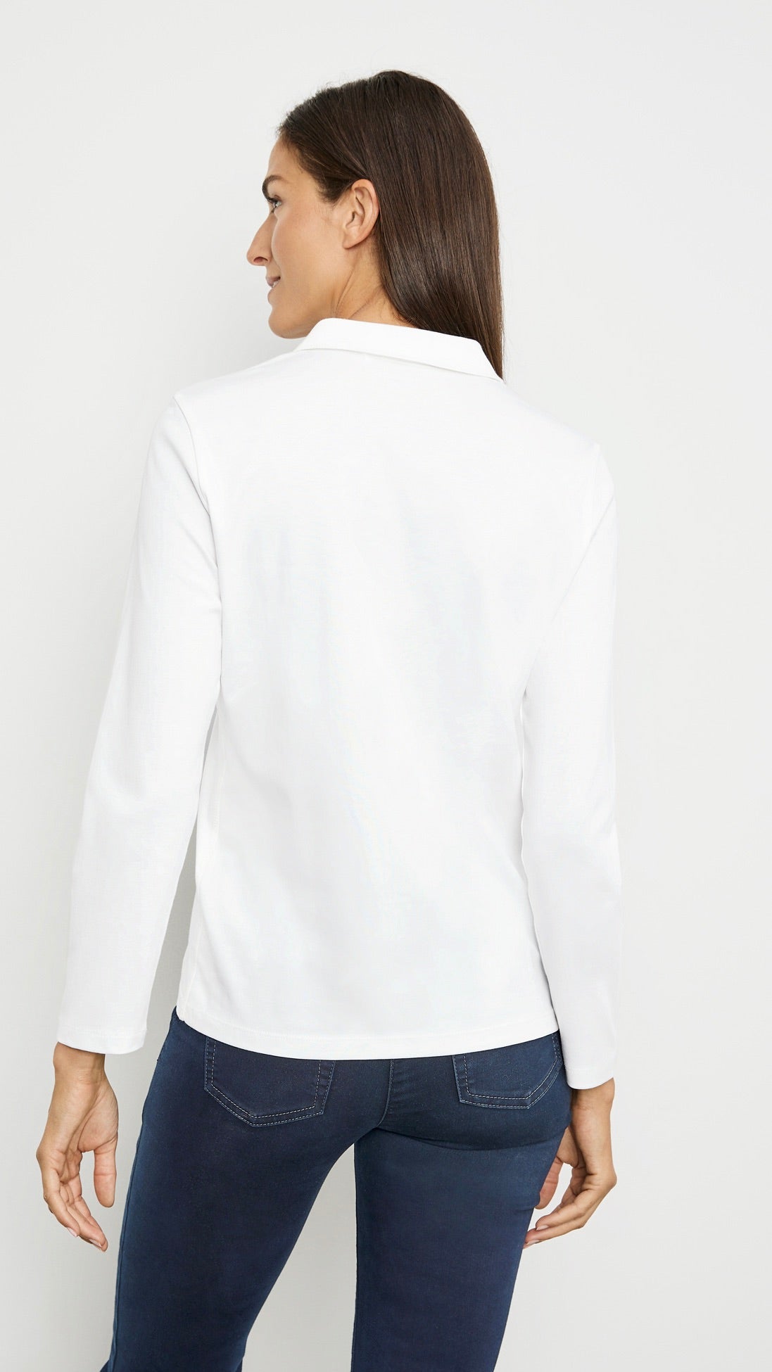 TEE SHIRT POLO GERRY WEBER 977040 44013 ECRU