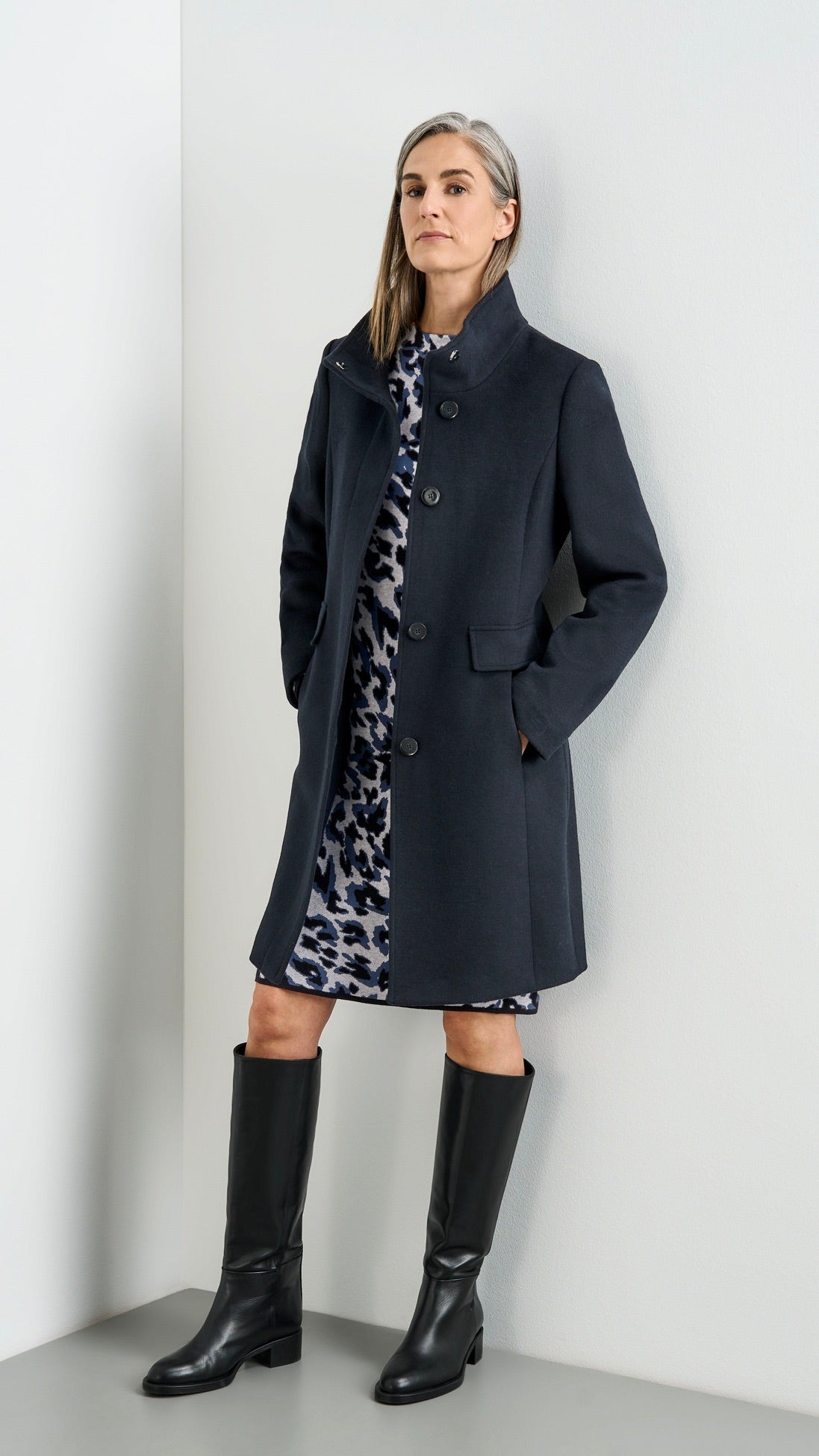 MANTEAU EN LAINE 250235 31131 GERRY WEBER MARINE