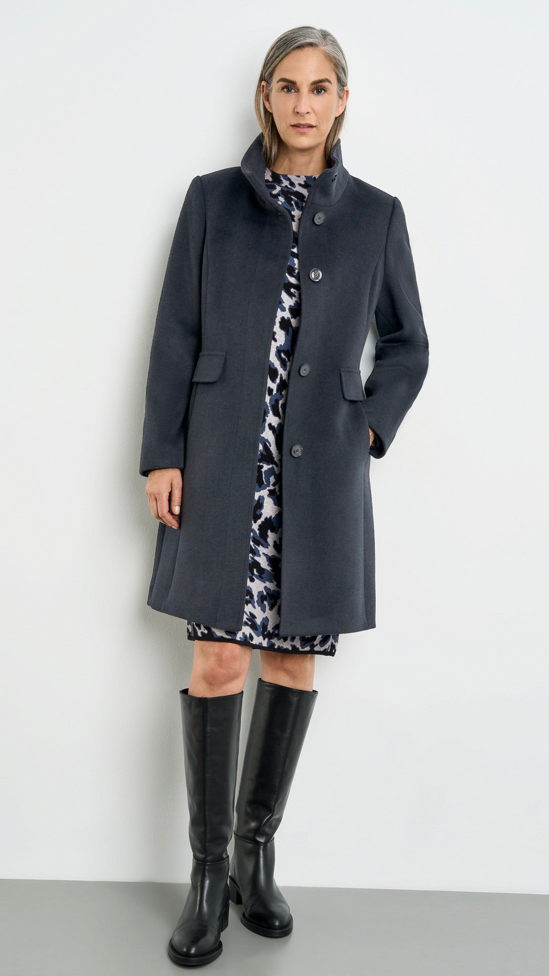MANTEAU EN LAINE 250235 31131 GERRY WEBER MARINE