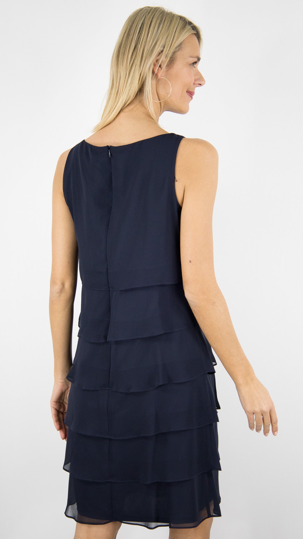 ROBE SANS MANCHES EN VOILE DEBARDEUR VERA MONT 0063/4825#COLOR_8541/NIGHT SKY