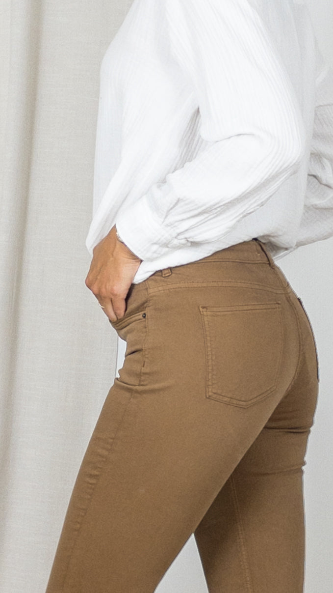 PANTALON SLIM GERARD DAREL ELVINA CAMEL