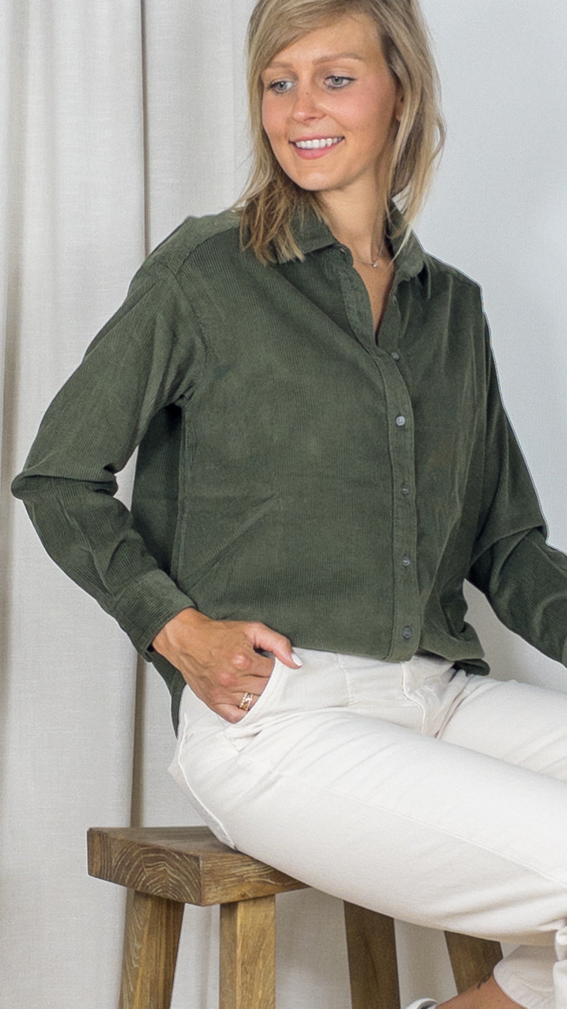 CHEMISE EN VELOURS COTELE CINEMA 603BAC HARTFORD ARMY 