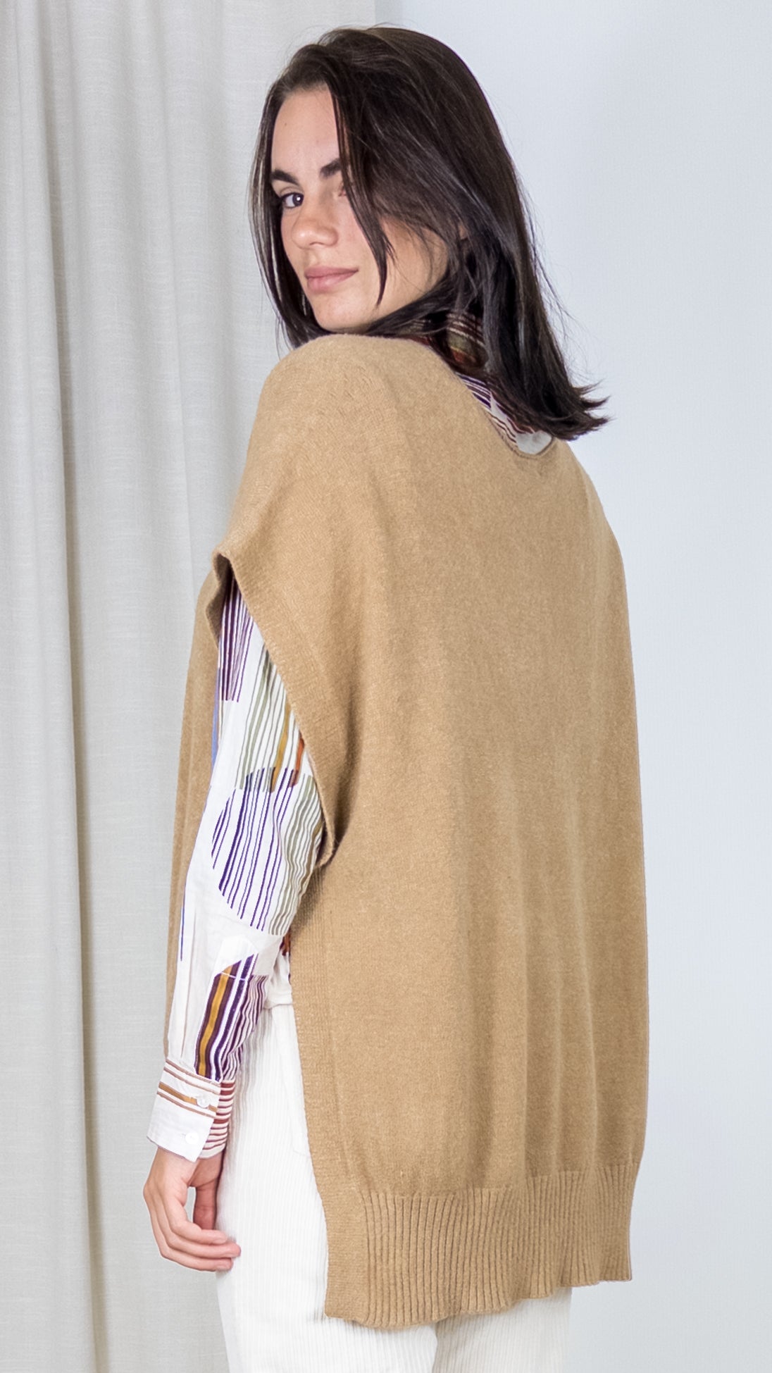 PULL PONCHO WHY NOT CAMEL 2087