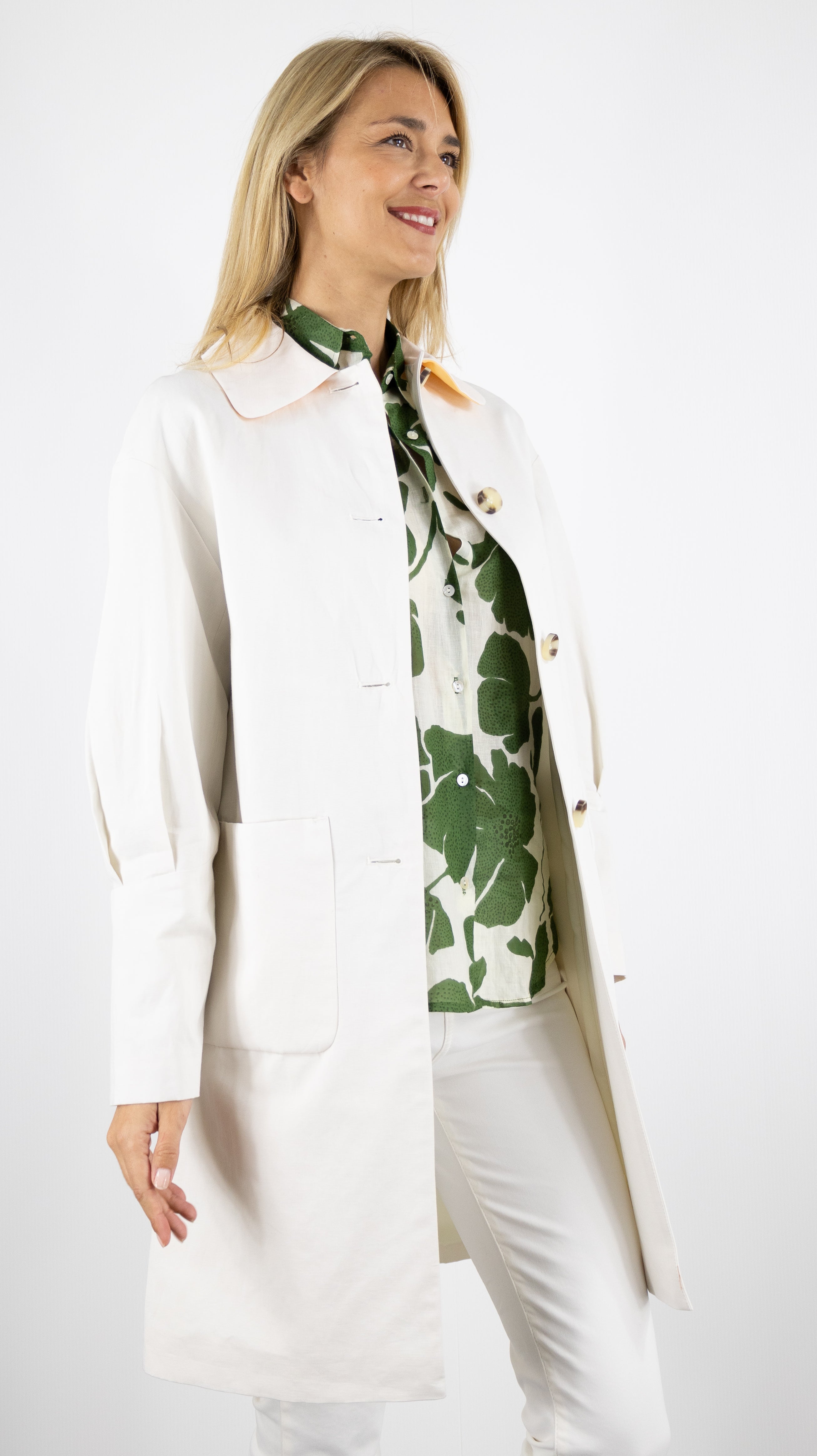 TRENCH SF55 CONDETTE TRENCH AND COAT ECRU