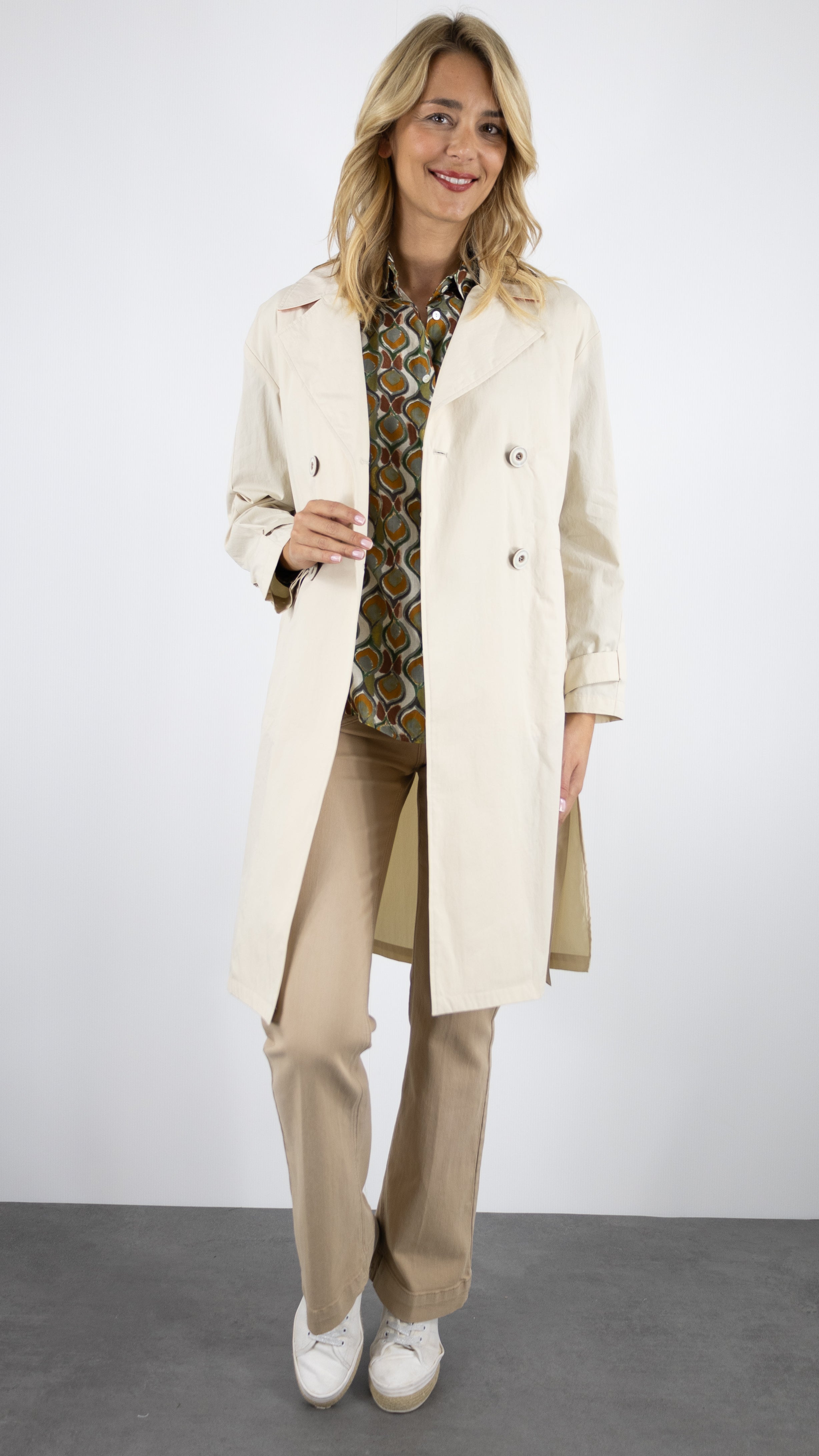 MANTEAU TRENCH LECAILLE LN33 TRENCH AND COAT BEIGE#color_59/BEIGE